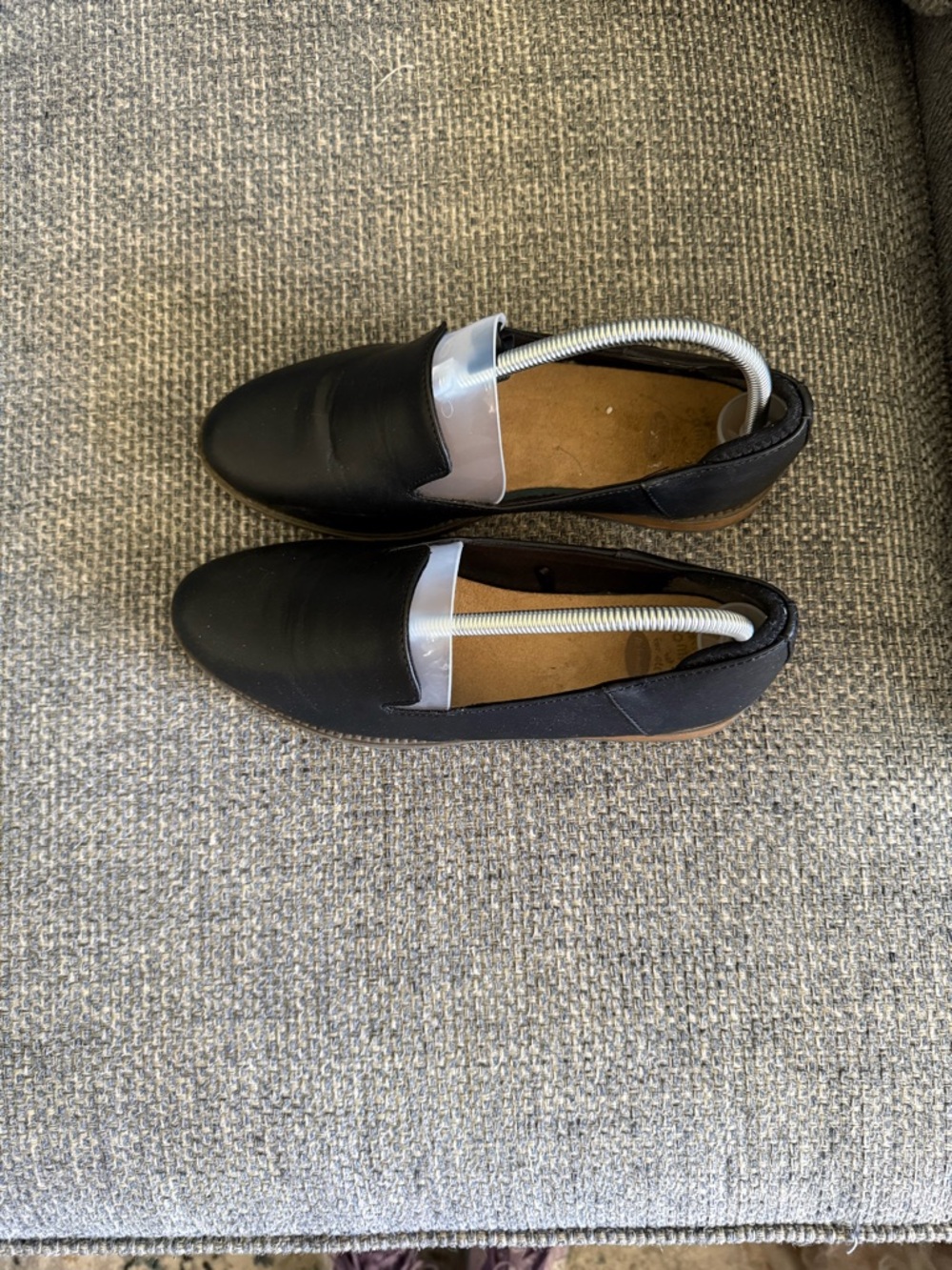 Dr Sholls Black Slip-On Leather Loafers Woman’s size 9 - Picture 2 of 7
